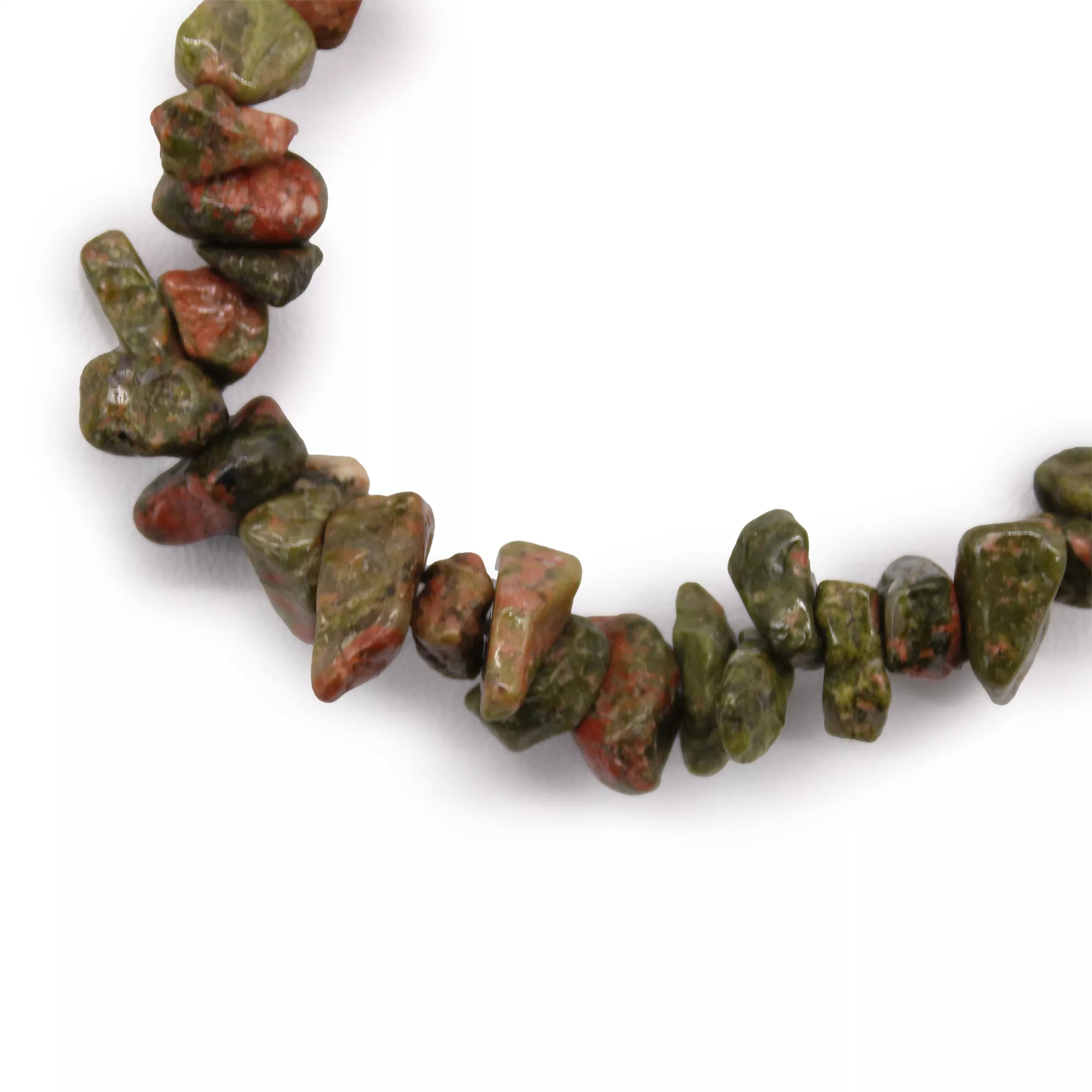 Grüner Jaspis Splitter - Edelstein-Armband