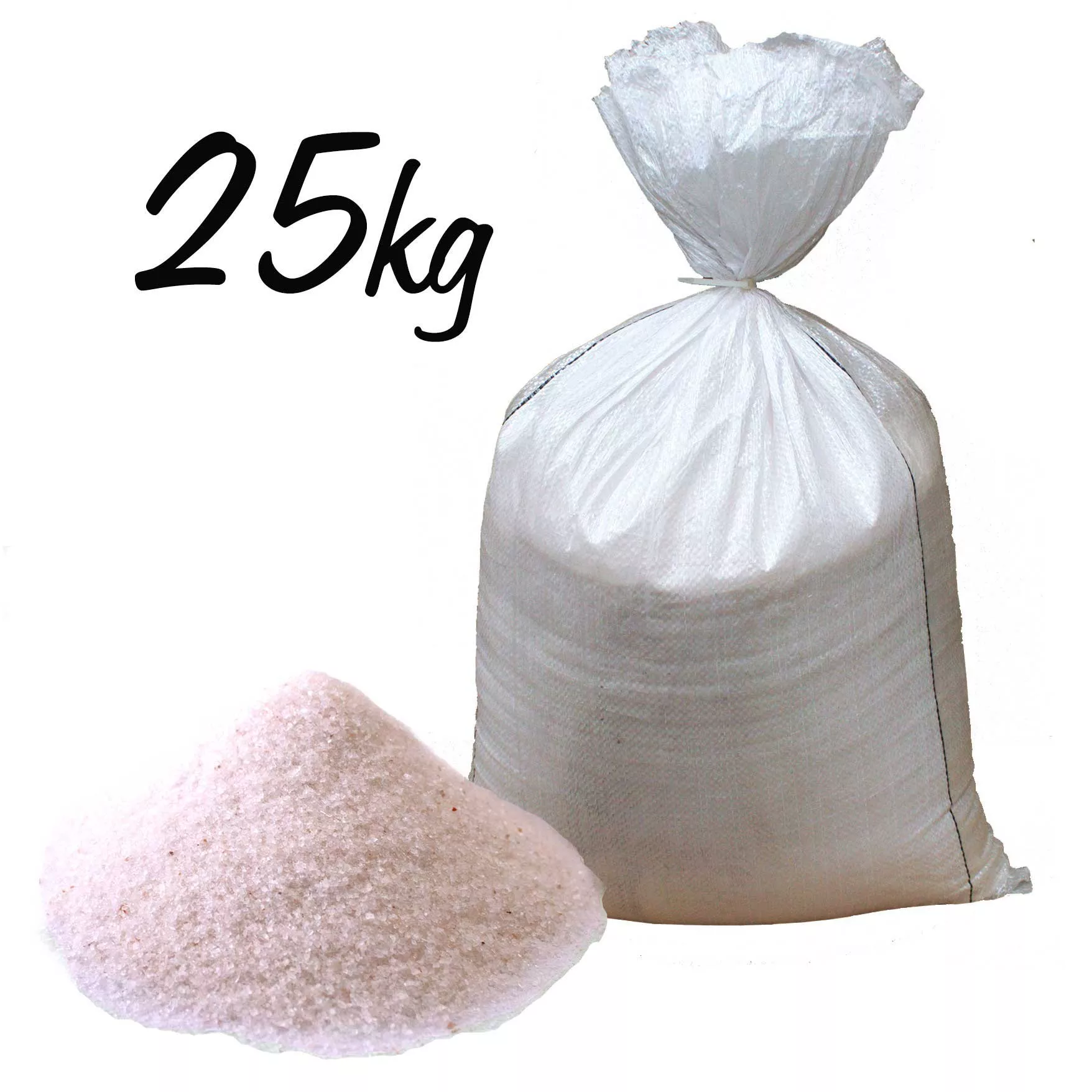 Himalaya-Badesalz Rosa Feinkörnige 25kg - Natursalz im Jute-Sack