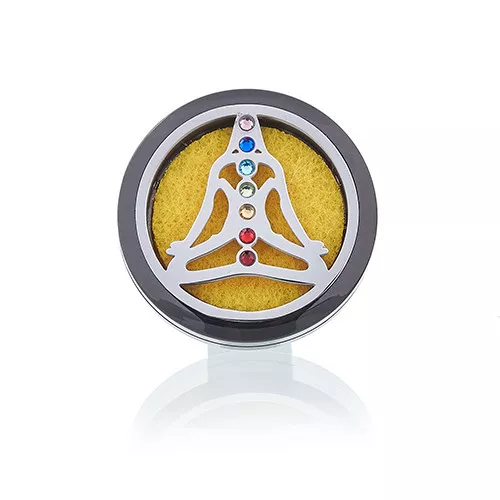 Yoga Chakra (10 Stk) - Edelstahl Auto-Duftset