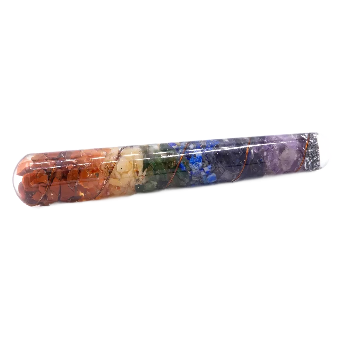 Chakra-Kupfer-Energiewand 14cm - Orgonit-Harmonieobjekt