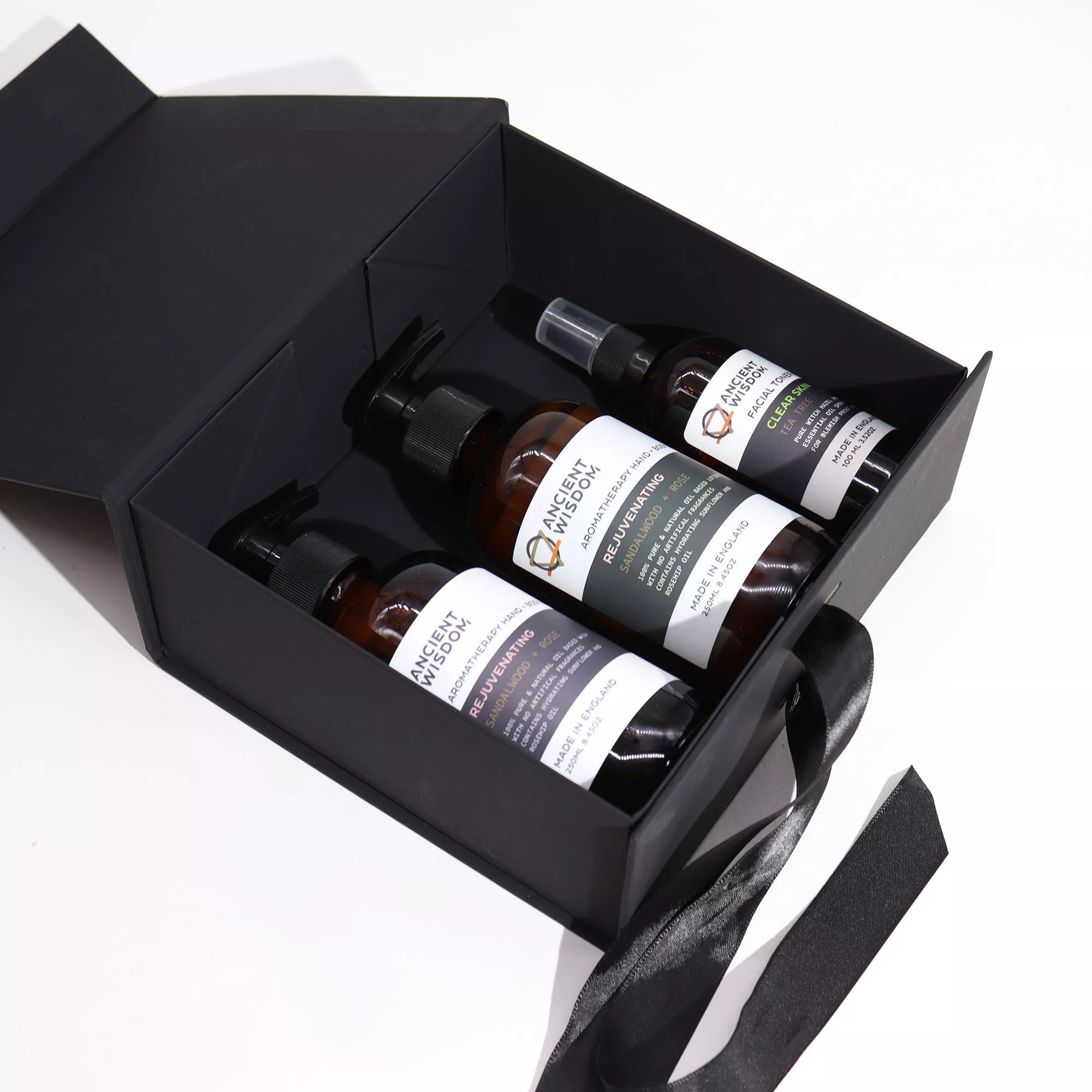 Elegantes Rot - Faltbare Geschenkbox mit Schleife
