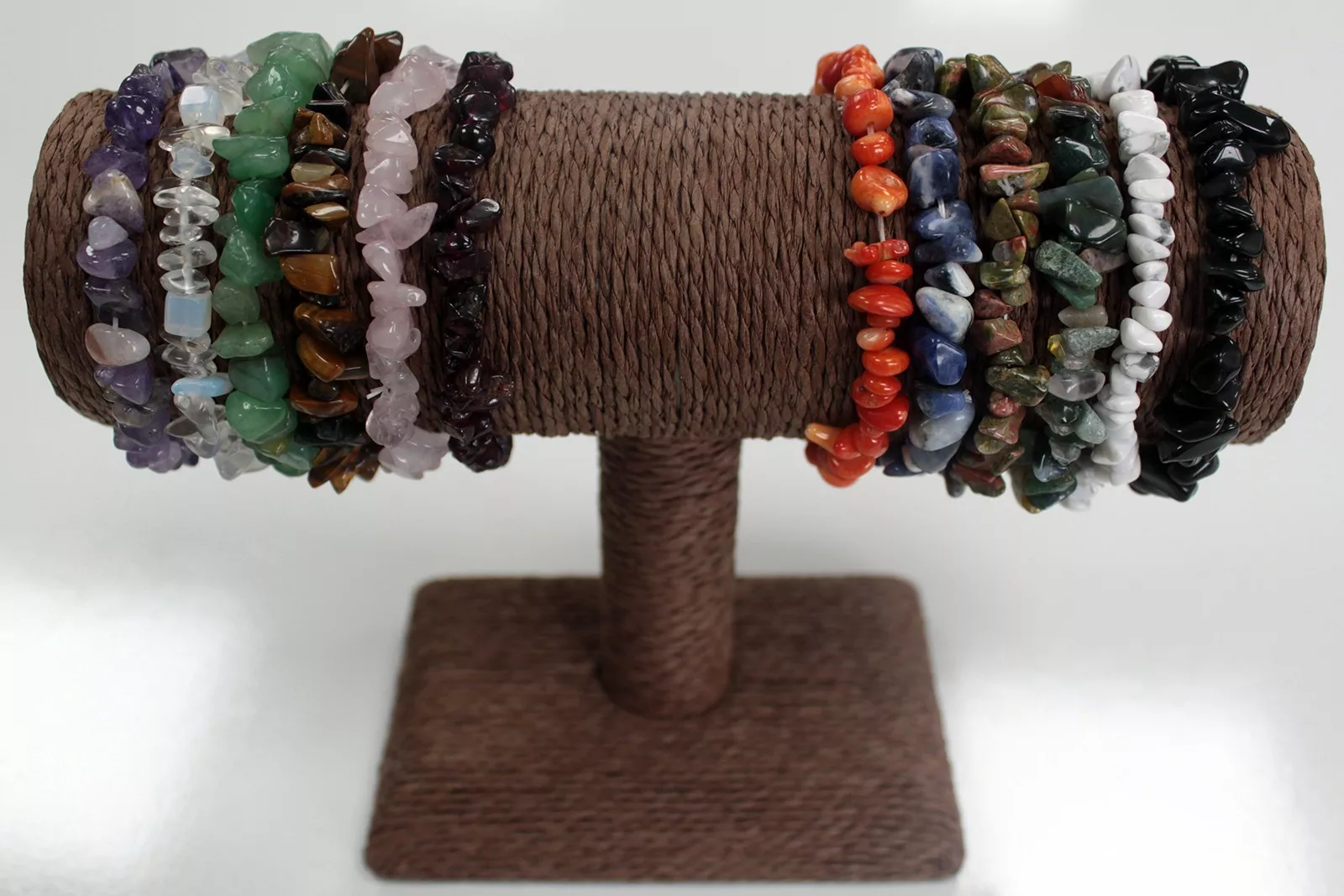 Grüner Jaspis Splitter - Edelstein-Armband