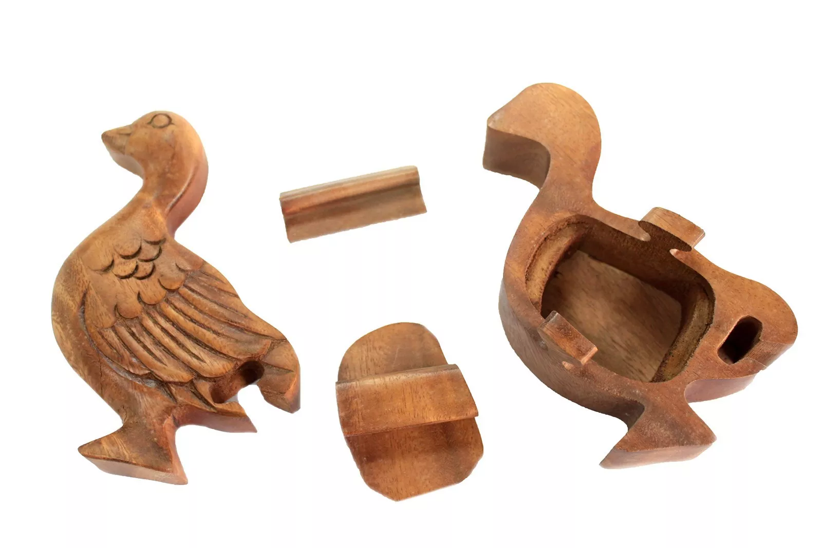 Enten-Puzzle - Holzrätselbox