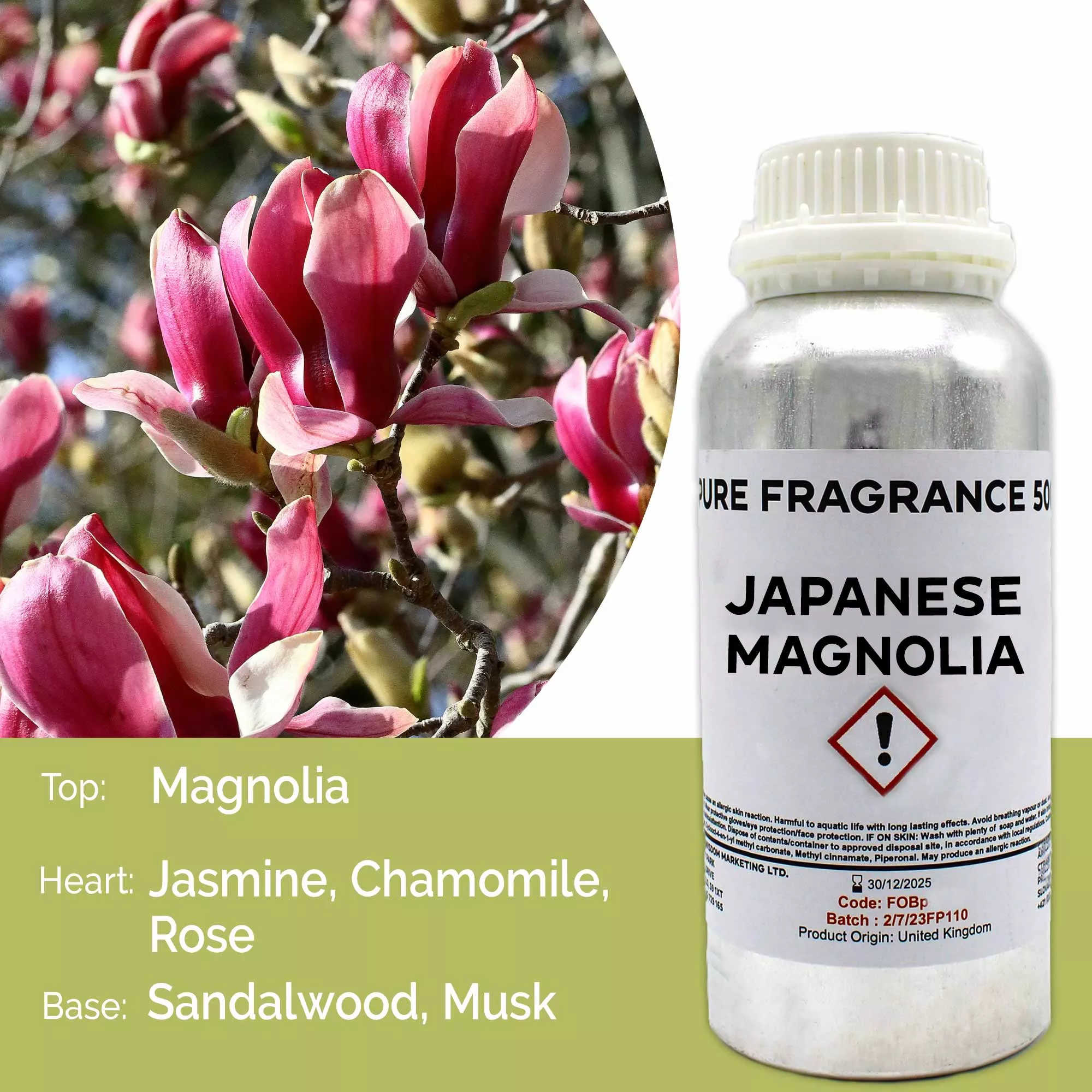 Japanische-Magnolie - Reines Duftöl 500ml