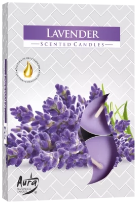 Lavendel-Zauber (6 Stk) - Duft-Teelichter