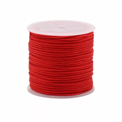 Baumwollkordel Rot 2mm x25m - Kordelrolle