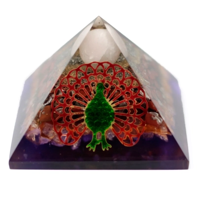 Kraftfluss-Pyramide 7cm - Edelstein-Erdenergie-Orgonit