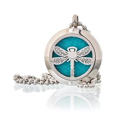 Libelle 25mm (10 Stk) - Edelstahl Aromatherapie-Anhänger
