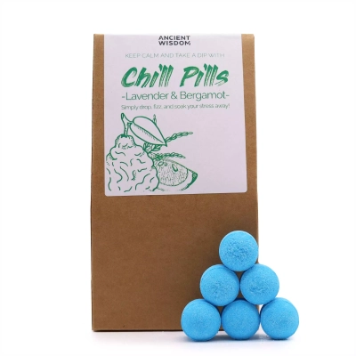 Lavendel & Bergamotte (30 Stk) - Mini-Badebomben Geschenkset