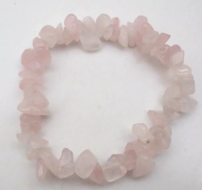 Rosenquarz Splitterband - Edelstein-Armband