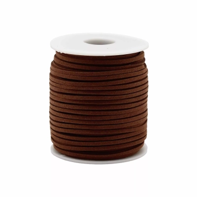 Kunstleder-Kordel Dunkelbraun 2,5mm x45m - Kordelrolle
