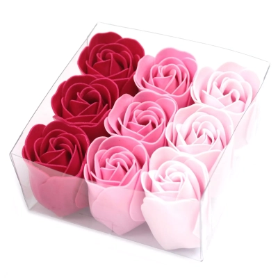 Seifenbouquet Rosa (9 Stk) - Vegane Badeseifen