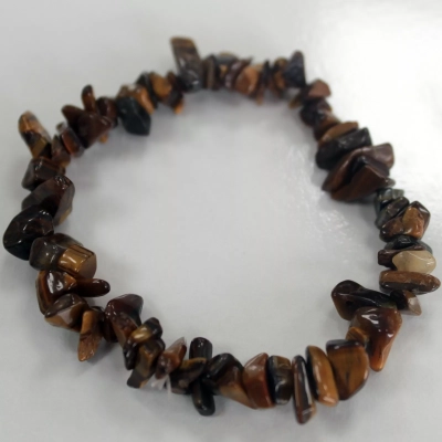 Tigerauge Splitterstein - Edelstein-Armband