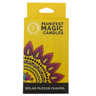 Solarplexuschakra (12 Stk) - Gelbe Manifestationskerzen