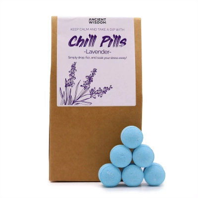 Lavendel (30 Stk) - Mini-Badebomben Geschenkset