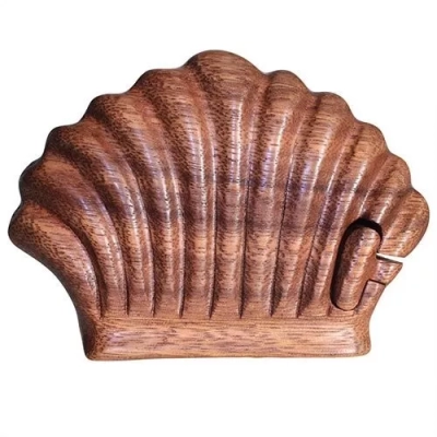 Muschel-Rätsel - Holzrätselbox