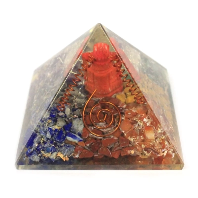 Ganesh-Energiepyramide 7cm - Orgonit-Schutzobjekt