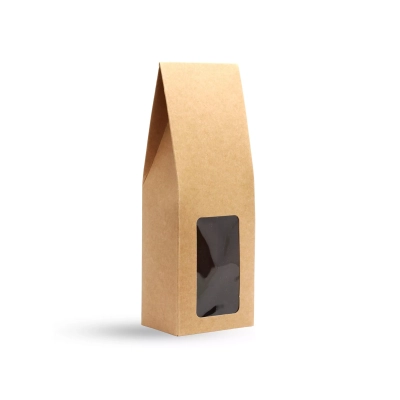 Hochformat-Schaufensterbox 9x6,5x25,5cm - Geschenkbox mit Sichtfenster