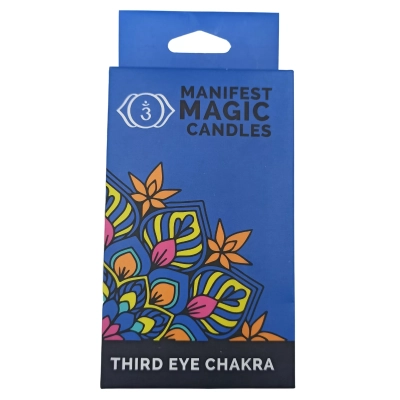 Drittes Auge Chakra (12 Stk) - Indigo Energiekegel
