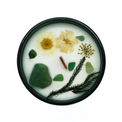 Jade-Minze - Kristall-Zauberkerze